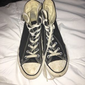 black high top converse